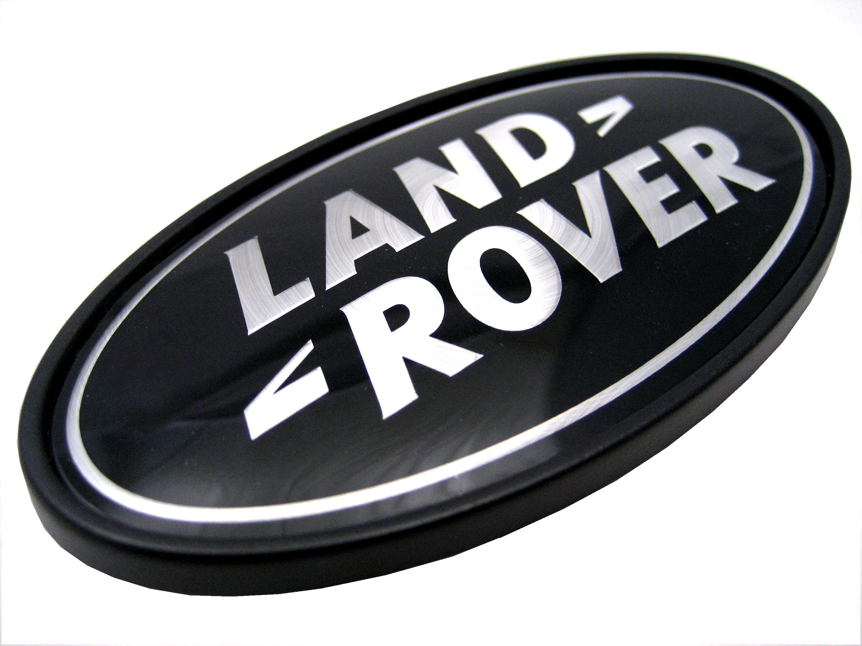 Range Rover Sport SUPERCHARGED black+silver rear LAND ROVER badge HST